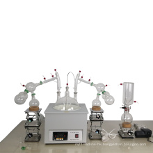 QIYU 10L 20L Glass Material Vacuum Short Path Molecular Distillation System